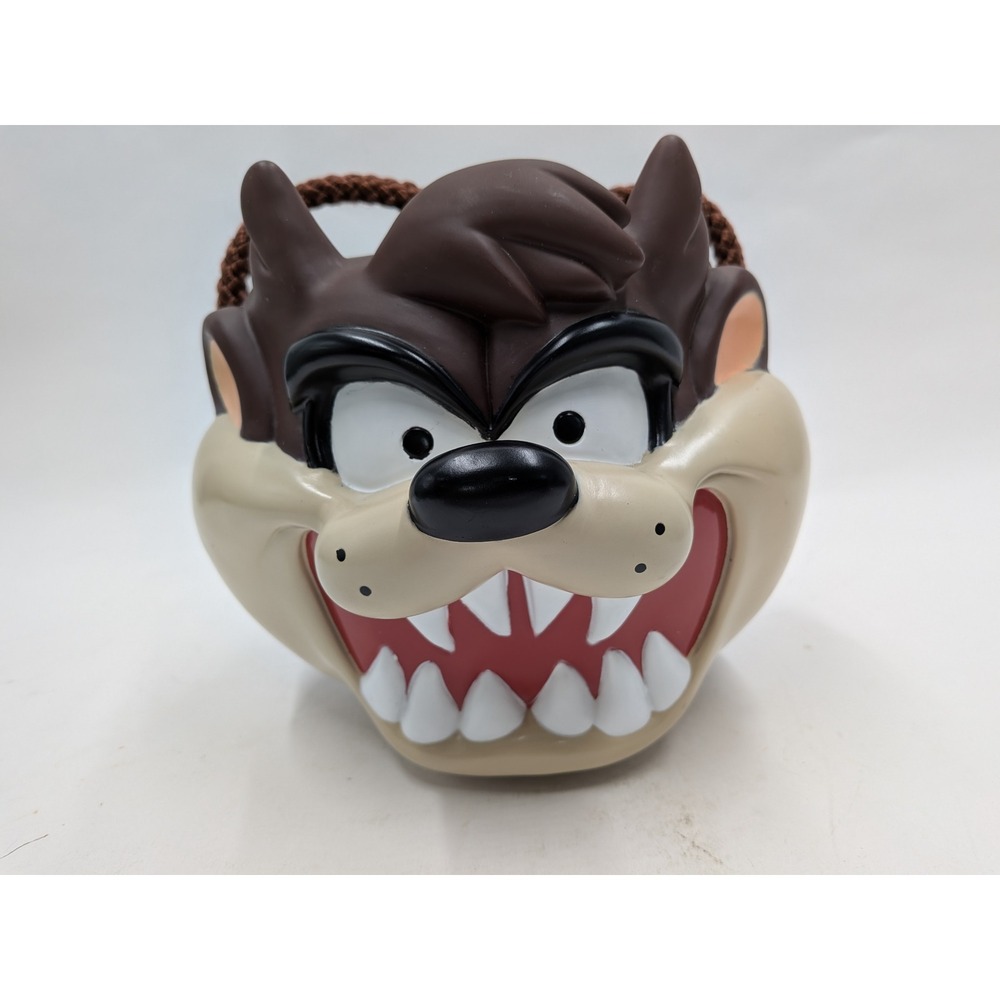 Vintage 1997 Warner Bros Taz Tasmanian Devil Mug Bucket Applause Looney Tunes